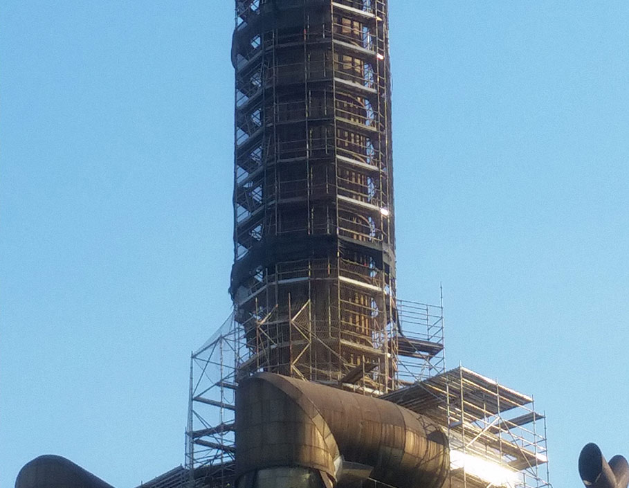 andamios para las industrias